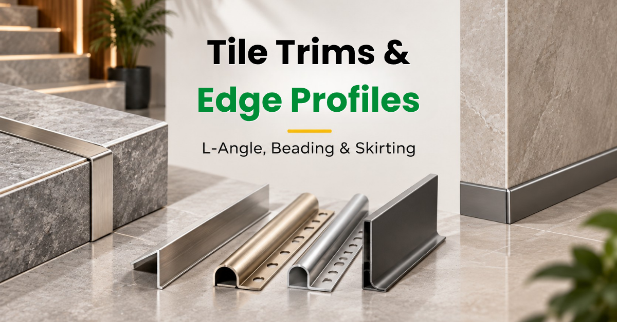 Tile Trims & Edge Profiles: L-Angle, Beading & Skirting Explained