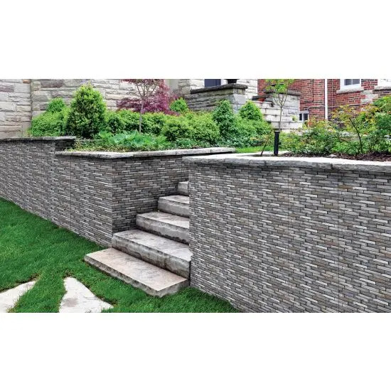 stacked stone look outdoor wall tile