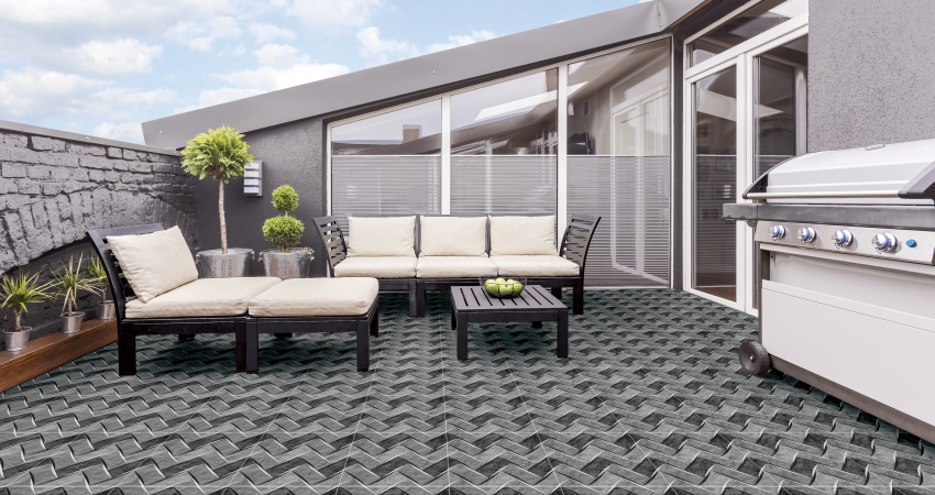 3d floor tiles design for terrace outdoor flooring