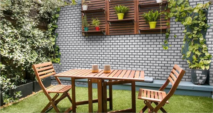 Outdoor terrace wall tiles