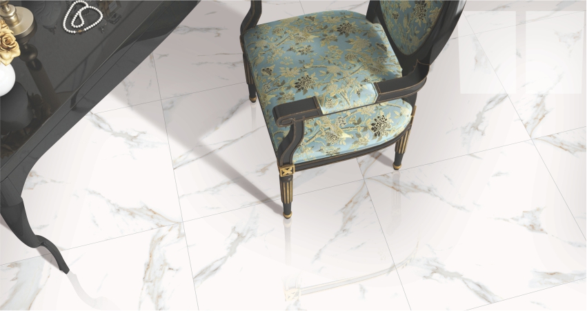 Makrana Bianco look marble tile for flooring