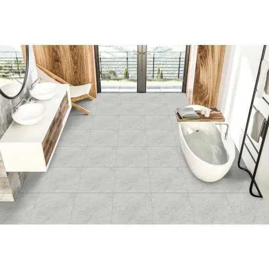 Sahara Rock Gris Grey colour tile for bathroom flooring
